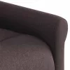 Sötétbarna szövet dönthető masszázsfotel