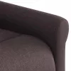 Sötétbarna szövet dönthető masszázsfotel