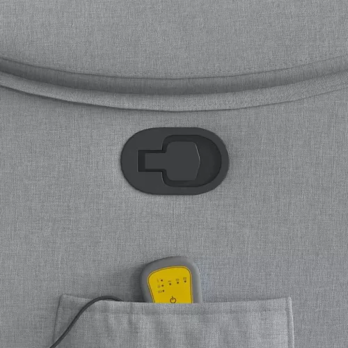 Világosszürke szövet dönthető masszázsfotel