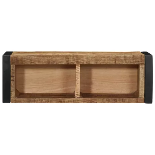 Tömör nyers mangófa TV-szekrény 80x30x25 cm