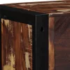 Többszínű tömör újrahasznosított fa TV-szekrény 80x30x25 cm