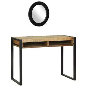   Öltöztetőasztal polcokkal Barna 100 x 50 x 75 cm Tömör mangófa