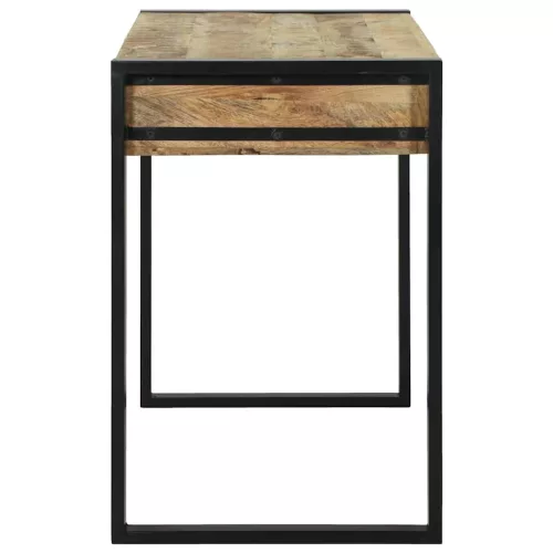 Öltöztetőasztal polcokkal Barna 100 x 50 x 75 cm Tömör mangófa