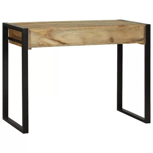 Öltöztetőasztal polcokkal Barna 100 x 50 x 75 cm Tömör mangófa