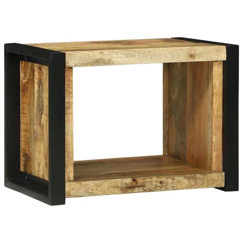 Fal Kocka polcokkal Barna 55 x 35 x 40 cm Tömör mangófa