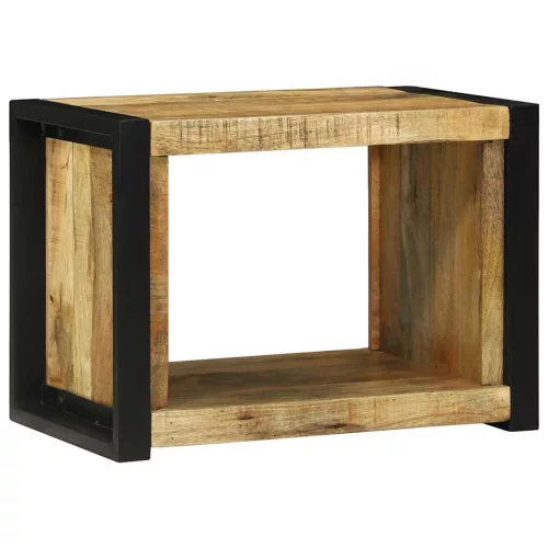 Fal Kocka polcokkal Barna 55 x 35 x 40 cm Tömör mangófa