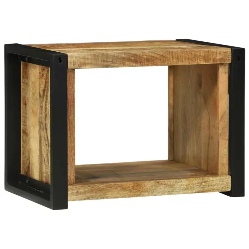 Fal Kocka polcokkal Barna 55 x 35 x 40 cm Tömör mangófa