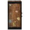 Fürdőszobai Szekrény ajtóval Sokszínű Tömör újrahasznosított fa