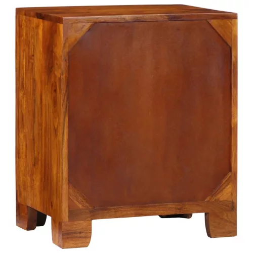 Tömörfa akácfa többszínű komód 50x35x60