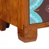 Tömörfa akácfa többszínű komód 50x35x60
