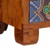 Tömör akácfa többszínű TV-szekrény 110x30x40