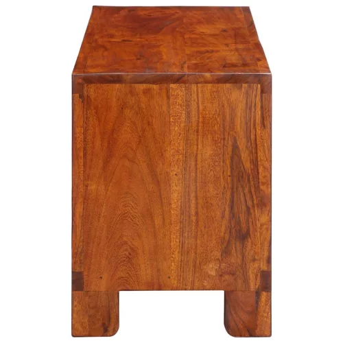 Tömör akácfa többszínű TV-szekrény 110x30x40
