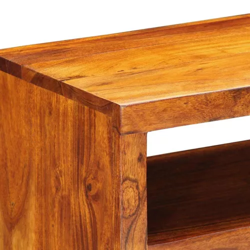 Tömör akácfa többszínű falra szerelhető TV-szekrény 90x30x30 cm
