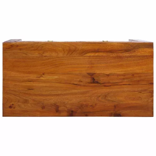 Asztal fiókkal tárolóval Barna 100 x 50 x 75 cm Tömör akácfa