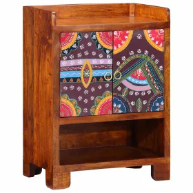   Cipőszekrény tárolóval Barna 55 x 35 x 75 cm Tömör akácfa