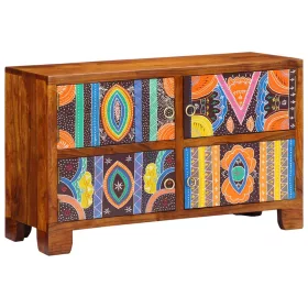   Cipőszekrény tárolóval Barna 90 x 35 x 55 cm Tömör akácfa