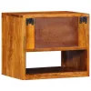 Éjjeliszekrény fiókkal 2 pcs Barna 40 x 35 x 35 cm tömör akácfa