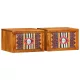 Éjjeliszekrény fiókkal 2 pcs Barna 35 x 30 x 22 cm tömör akácfa