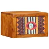 Éjjeliszekrény fiókkal 2 pcs Barna 35 x 30 x 22 cm tömör akácfa