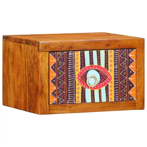 Éjjeliszekrény fiókkal 2 pcs Barna 35 x 30 x 22 cm tömör akácfa