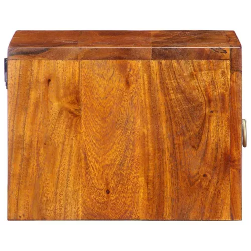 Éjjeliszekrény fiókkal 2 pcs Barna 35 x 30 x 22 cm tömör akácfa