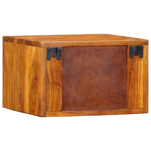 Éjjeliszekrény fiókkal 2 pcs Barna 35 x 30 x 22 cm tömör akácfa