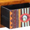 Éjjeliszekrény fiókkal 2 pcs Barna 35 x 30 x 22 cm tömör akácfa