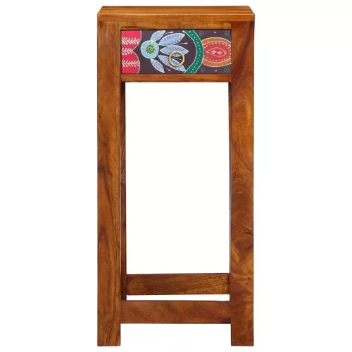 Telefonállvány fiókkal Barna 35 x 35 x 75 cm Tömör akácfa
