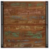 Többszínű tömör újrahasznosított fa dohányzóasztal 100x100x35cm