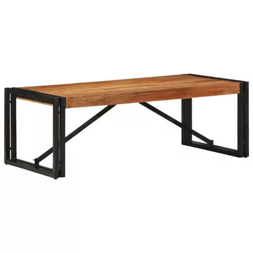 Tömör akácfa dohányzóasztal 100x50x35 cm