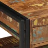 Dohányzóasztal többszínű 90x50x38cm tömörfa újrahasznosított fa