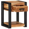 Éjjeliszekrény fiókkal 2 pcs Barna 40 x 35 x 50 cm tömör akácfa