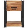 Éjjeliszekrény fiókkal 2 pcs Barna 40 x 35 x 50 cm tömör akácfa