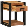 Éjjeliszekrény fiókkal 2 pcs Barna 40 x 40 x 50 cm tömör akácfa