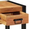 Éjjeliszekrény fiókkal 2 pcs Barna 40 x 40 x 50 cm tömör akácfa