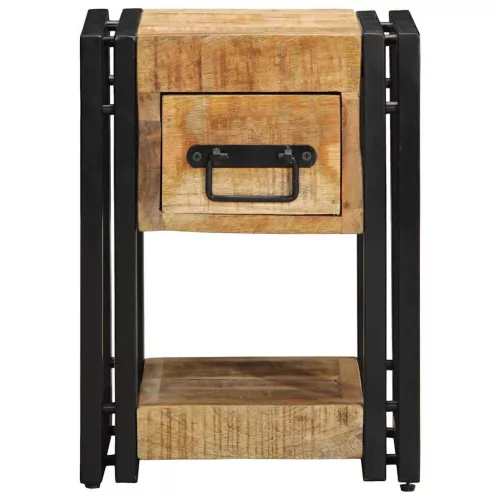 Éjjeliszekrény 2 pcs Barna 30 x 30 x 40 cm tömör mangófa
