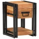 Éjjeliszekrény fiókkal 2 pcs Barna 30 x 30 x 40 cm tömör akácfa