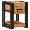 Éjjeliszekrény fiókkal 2 pcs Barna 30 x 30 x 40 cm tömör akácfa