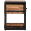 Éjjeliszekrény fiókkal 2 pcs Barna 30 x 30 x 40 cm tömör akácfa