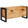 Cipőszekrény polcokkal Barna 90 x 38 x 45 cm tömör mangófa