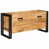 Cipőszekrény polcokkal Barna 90 x 38 x 45 cm tömör mangófa