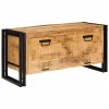 Cipőszekrény polcokkal Barna 90 x 38 x 45 cm tömör mangófa