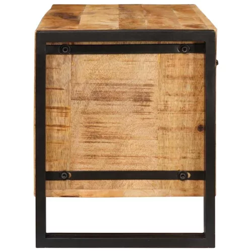 Cipőszekrény polcokkal Barna 90 x 38 x 45 cm tömör mangófa