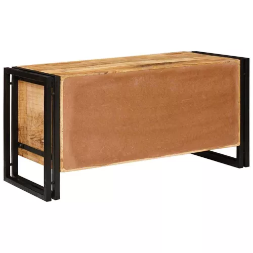 Cipőszekrény polcokkal Barna 90 x 38 x 45 cm tömör mangófa