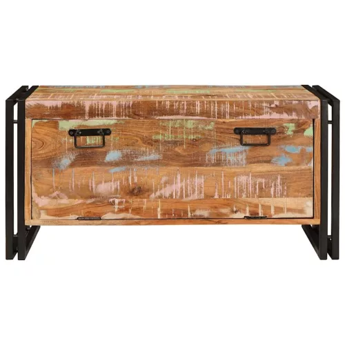 Cipőszekrény Barna 90 x 38 x 45 cm tömör újrahasznosított fa