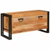 Cipőszekrény polcokkal Barna 90 x 38 x 45 cm tömör akácfa