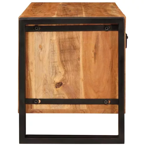 Cipőszekrény polcokkal Barna 90 x 38 x 45 cm tömör akácfa
