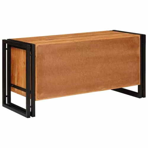 Cipőszekrény polcokkal Barna 90 x 38 x 45 cm tömör akácfa
