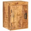Éjjeli asztal 2 pcs Barna 35 x 33 x 48 cm Tömör Mangófát
