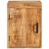 Éjjeli asztal 2 pcs Barna 35 x 33 x 48 cm Tömör Mangófát